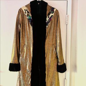 YOUPHORIA FESTIVALWEAR Gold Mermaid Jacket/ Backpack (Size M)